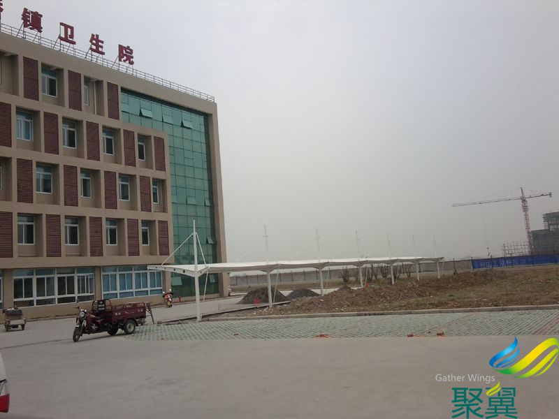 溧陽(yáng)衛(wèi)生院工程膜結(jié)構(gòu)車棚